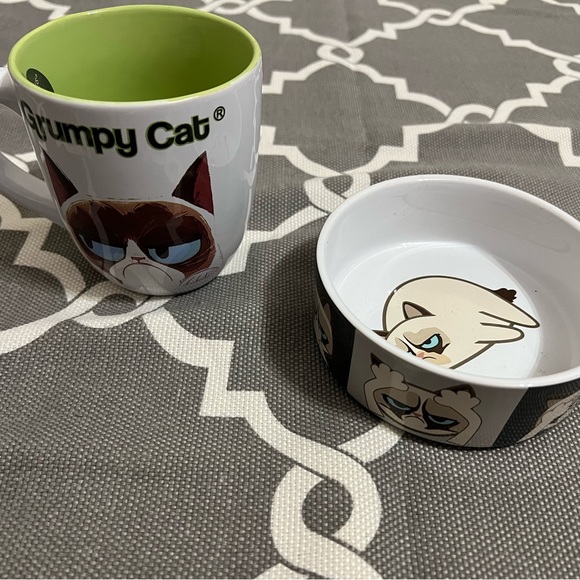 Petrageous Designs- Grumpy Weird Cat Set - Cup and Small Dish!!😍😍 - Picture 3 of 3
